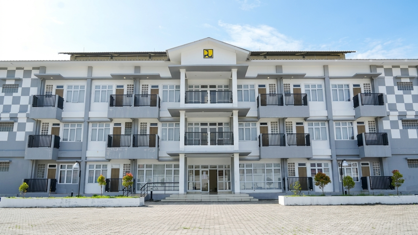Foto depan Asrama Putri Belakang FMIPA