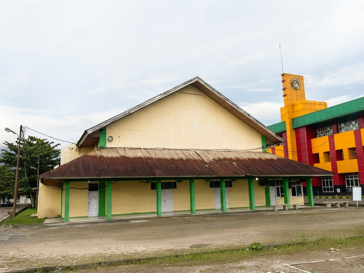 Foto depan GOR FIK Lubuk Buaya