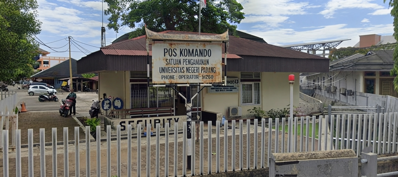Foto depan Posko Satpam Pusat UNP