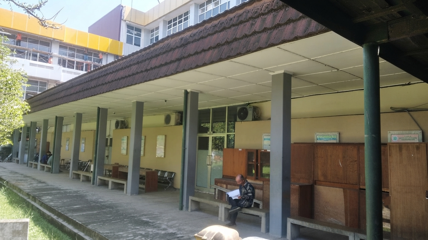 Foto depan Gedung Kuliah Elektro FT