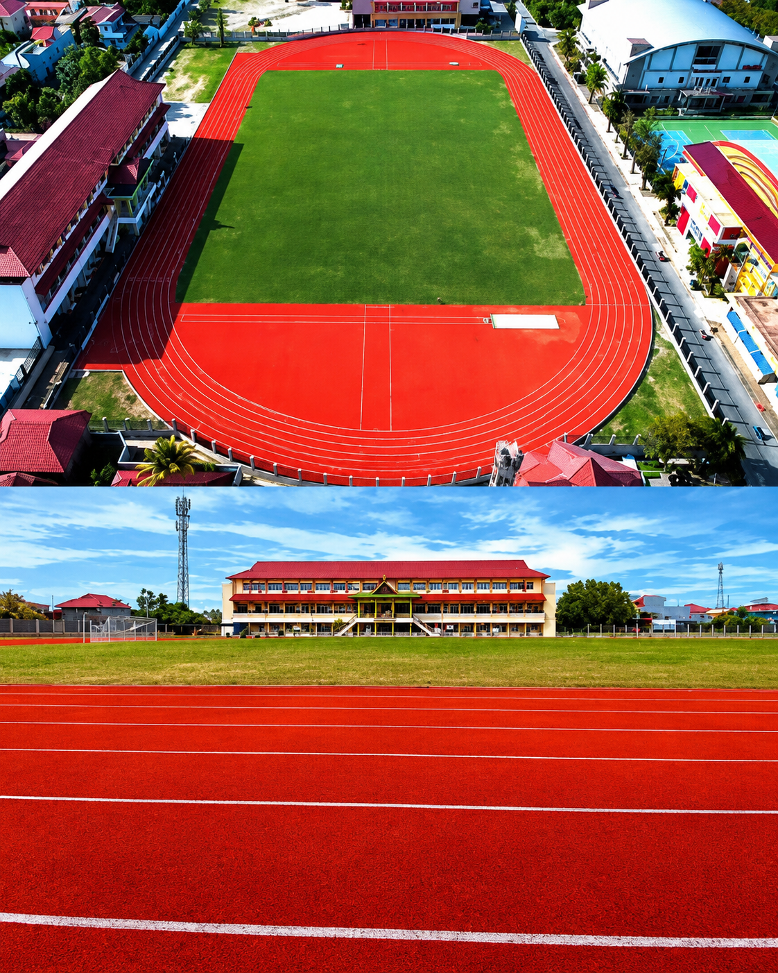 Foto depan Track Lari dan Lapangan Bola FIK