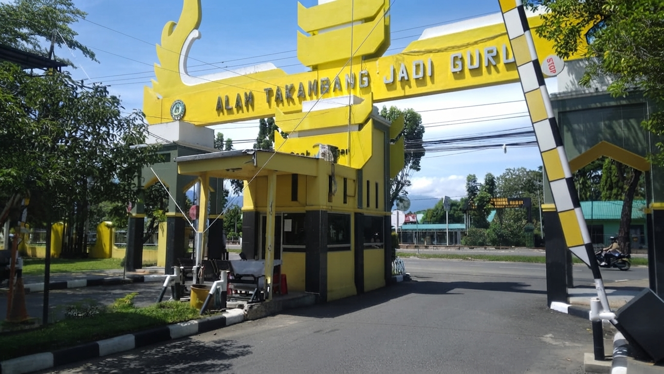 Foto depan Pos Satpam Gerbang UNP
